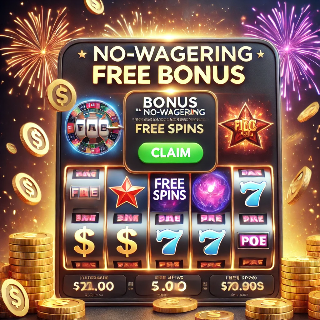 Çevrimsiz ücretsiz bonus teklifiyle aktif slot makaraları ve ücretsiz dönüş ikonlarını içeren online casino arayüzü.